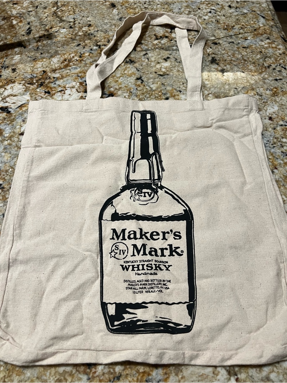Maker’s Mark Whisky Cream Canvas Tote Bag